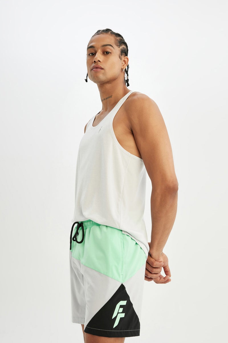 ديفاكتو شورت بحر قصير قصة عادية ملون محكم من DeFactoFit - Image 3